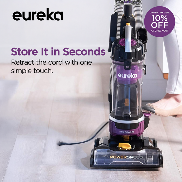 NEU202C PowerSpeed Cord Rewind Upright Vacuum