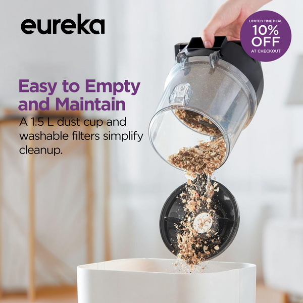 NEN121WH Bagless Canister Vacuum