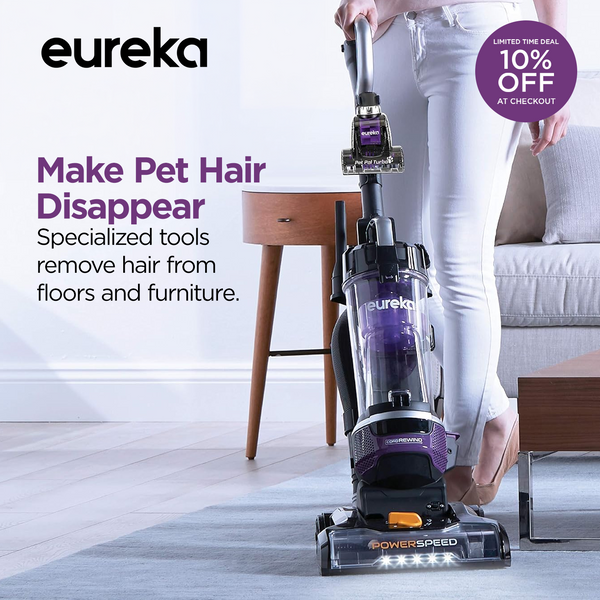 NEU202C PowerSpeed Cord Rewind Upright Vacuum
