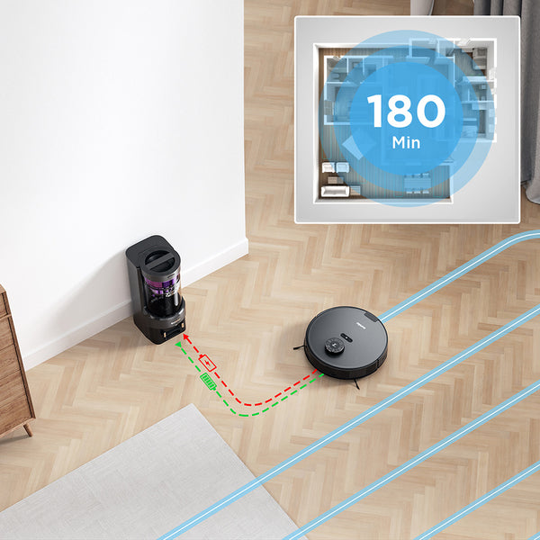 E10sC 2-in-1 Bagless Robot Vacuum and Mop Combo